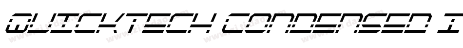 QuickTech Condensed Italic字体转换